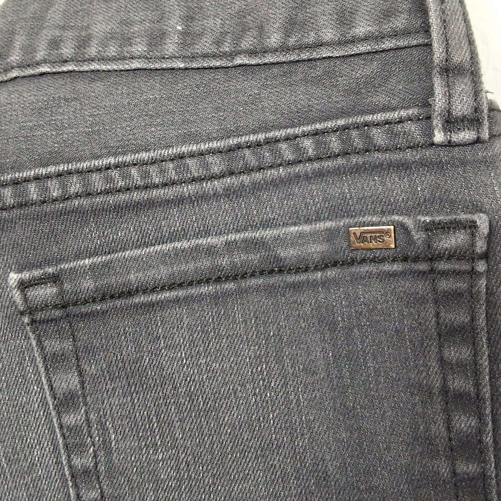 VANS Boys off the wall gray denim Jeans size 14 - Picture 3 of 7